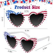 Red White and Blue Glasses