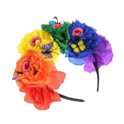 Rose Flower Crown Mexican Headpiece