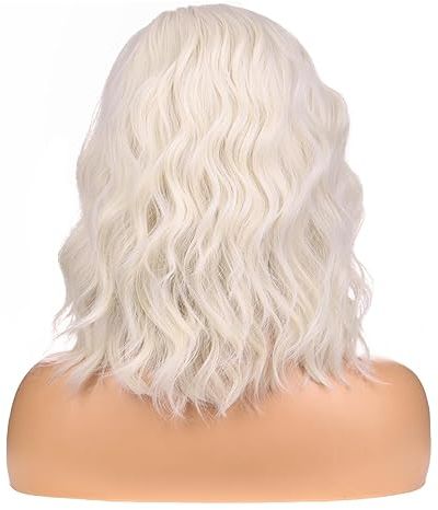 Platinum Blonde Wig Women Synthetic Wigs