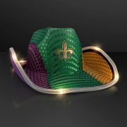 LED Light Up Sequin Cowboy Hat