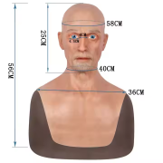 Old Young Man Woman Face Silicone Face Mask