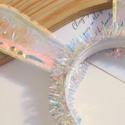 Iridescent Bunny Ears Headband W LED Lights