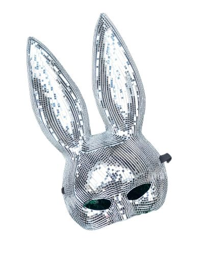 Mirror Rabbit Full Face Party Mask