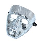 Fiesta Gold Silver Mirror Ball Disco Disguise Eye Half Party Face Masks