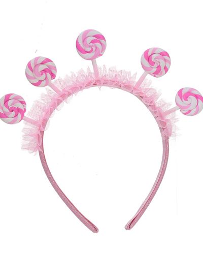 Pink Lollipop Headband For Themed Party