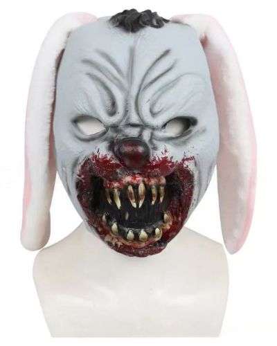 Horror Bloody Bunny Masks Halloween Latex Mask