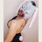 Horror Bloody Bunny Masks Halloween Latex Mask