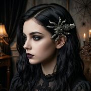 Spider Hair Pin Side Gothic Punk Hair Barrettes