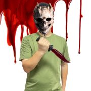 Fake Bleeding Blood Knife Halloween Bloody Cleaver Prop