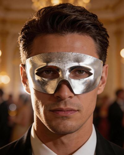 Glossy Zorror Mask for Men Halloween Cosplay
