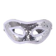 Silver Sequin Mask