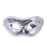 Silver Sequin Mask