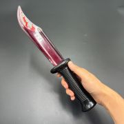 Fake Bleeding Blood Knife Halloween Bloody Cleaver Prop