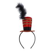 Mini Ringmaster Hat Headband Match Ceremonial Epaulettes Tassel Shoulder Boards