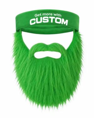 Custom LogoBeard Headband Fan Gear for Sports Games Stadium Promotions Marketing Campaigns