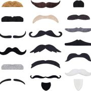 Fake Mustaches Self Adhesive Novelty Hairy Beard