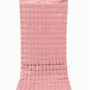 Pink Square Metallic Flat Curtain Backdrop for Birthday & Wedding Wall Decorations