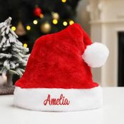 Personalized Plush Santa Hat Corporate Christmas Promotional Hats Gift