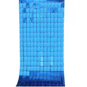 Pink Square Metallic Flat Curtain Backdrop for Birthday & Wedding Wall Decorations