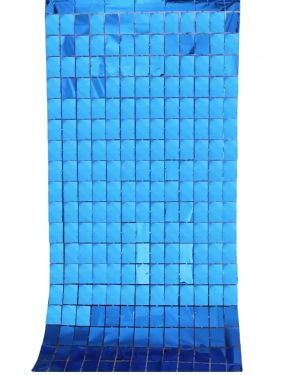 Pink Square Metallic Flat Curtain Backdrop for Birthday & Wedding Wall Decorations