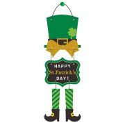 St. Patrick’s Day Hanging Door Decor Leprechaun Wall Sign Irish Holiday Decorations