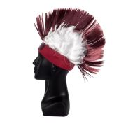 Funny Hat Fans Headband Mohawk Wig with National Flag