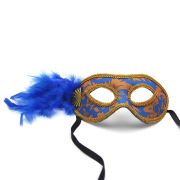 Halloween & Christmas Men & Women Masquerade Ball Mask w Feathers