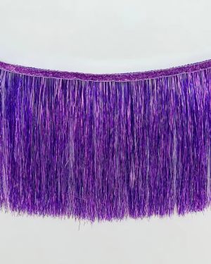 Metallic Tinsel Fringe Garland Mardi Gras Decoration Hanging Banner Carnival Party Backdrop Decor