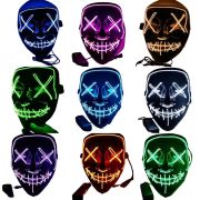 Horror Thriller LED Lighting Up Horror V Face Mask