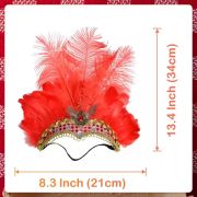 Carnival Party Feather Headpiece Fancy Show Feather Headpiece for Girls