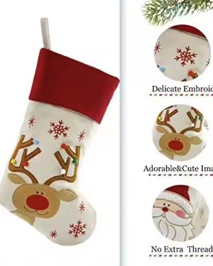 Personalized Christmas Stocking With Embroidered Name