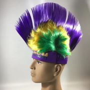 Mardi Gras Mohawk Headband Wig for Events Cheering