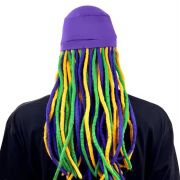 Mardi Gras Plush Dreadlocks Hat Wig for Carnival Parade