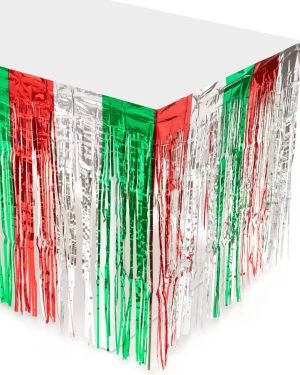 Metallic Fringe Table Skirts Carnival Party Table Skirt Table Decoration