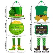 St. Patrick’s Day Hanging Door Decor Leprechaun Wall Sign Irish Holiday Decorations