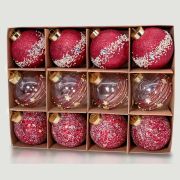 Creative Christmas Ball Set 3 in Glitter Christmas Ball Ornaments