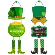 St. Patrick’s Day Hanging Door Decor Leprechaun Wall Sign Irish Holiday Decorations