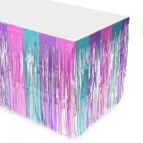 Metallic Fringe Table Skirts Carnival Party Table Skirt Table Decoration
