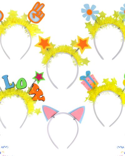Glow In The Dark Neon Party Headband MacaronHair Hoop