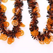 Halloween Tinsel Garland Orange Pumpkin Garland Hanging