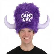 Custom Logo Crazy Viking Hat Water Buffalo Lodge Hat with Horns
