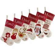 Personalized Christmas Stocking With Embroidered Name