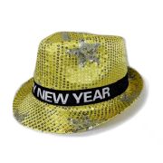 Happy New Year Sequin Fedora Hat
