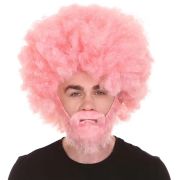 Funny Afro Wig with Beard 70s Disco Hippie Costume Wig Halloween Cosplay Party Accessories