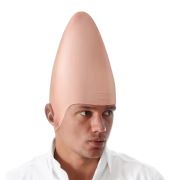 Halloween Cone Bald Head Latex Bald Wig Cap Alien Cosplay Costume Accessory