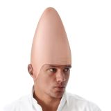Halloween Cone Bald Head Latex Bald Wig Cap Alien Cosplay Costume Accessory