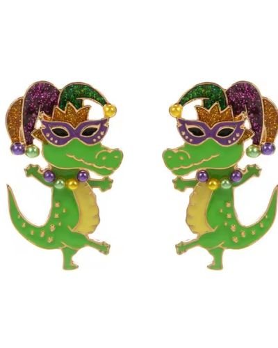 Alligator Lobster Jester Mardi Gras Festival Jewelry