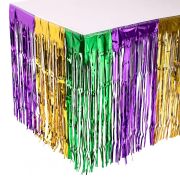 Metallic Fringe Table Skirts Carnival Party Table Skirt Table Decoration