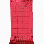 Pink Square Metallic Flat Curtain Backdrop for Birthday & Wedding Wall Decorations