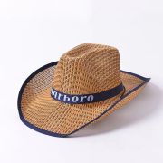 Roll up Wide Brim Straw Panama Hat Fedora Beach Sun Hat Wester Cowboy Hat